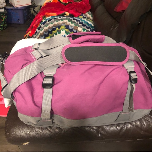 JanSport Duffle Bag Rare Carry On Travel Bag Made In USA Size 20”x13”x11” - Picture 8 of 10